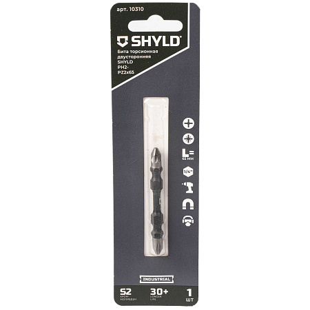 Бита SHYLD торсионная PH2-Pz2 двусторонняя х65 (10310)