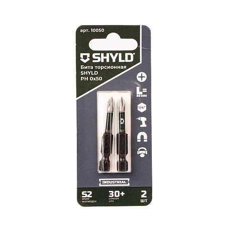Бита SHYLD торсионная PH0х50 (2шт.)(10050)